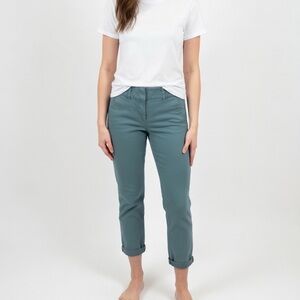 LOFT Sea Green Cropped Pants